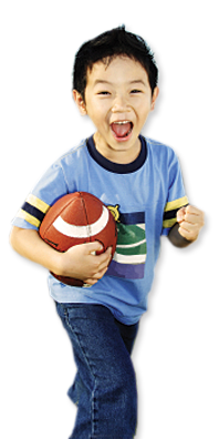 Boy with football